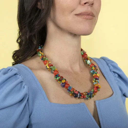 Vista 7 de Compra collar de cuentas de concha LC para mujer, cuentas de hebra, conchas marinas, playa, verano, regalos de 20 a 23 pulgadas