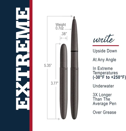 Vista 3 de Fisher Space Pen Cerakote Serie 400 - Bolígrafo presurizado + revestimiento de polímero Cerakote que ofrece durabilidad, dureza y resistencia a