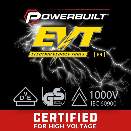 Vista 7 de Powerbuilt Trinquete VDE de 7.874 in con transmisión de 3/8 pulgadas, aislado con engranajes de 72 dientes, vehículos eléctricos e híbridos de alto