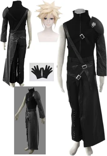 Vista 3 de Tamaño de EEUU Final Fantasy VII Nube Halloween Cosplay Disfraz Completo Set