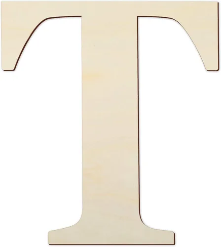 Vista 22 de Letras de madera de 12 pulgadas y letras de madera en blanco de 1/5 pulgadas de grosor sin terminar para pintura, manualidades y decoración de pared