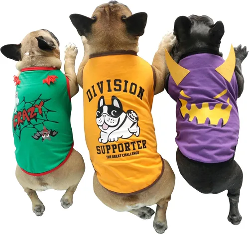 Vista 6 de iChoue Disfraz de bulldog francés de Halloween, alas de murciélago, araña Camisa de disfraz alas de murciélago
