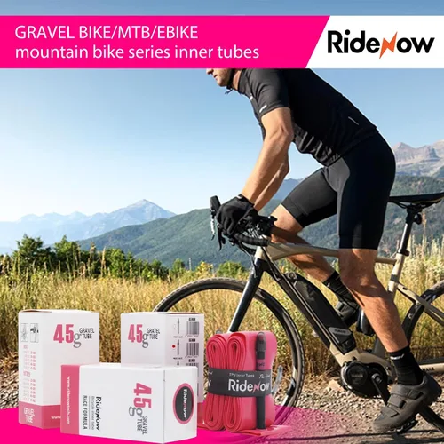 Vista 7 de RideNow TPU Road Bike Inner Tube, 2 Pack Gravel Bike Tube 700 x 32C-47C with 45mm/65mm/85mm Presta Valves, Ultra-Light Puncture Resistant Bicycle