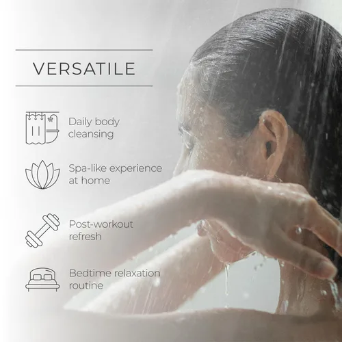 Vista 6 de Pecksniff's Aroma:Gel de ducha terapéutico para desestresar – Lujoso limpiador hidratante de baño y cuerpo, botella de 33.8 fl oz/33.8 fl oz