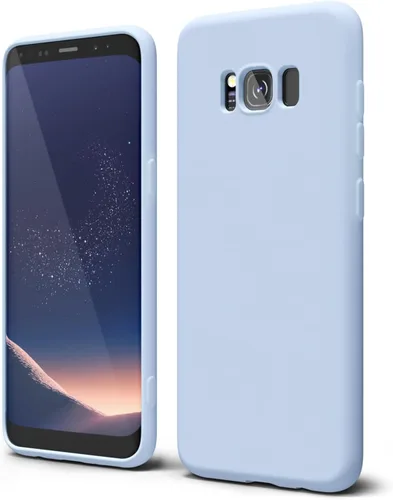 Vista 177 de oakxco Funda para teléfono Samsung Galaxy S8 de silicona líquida, delgada y fina de gel de goma suave TPU cubierta protectora simple llana