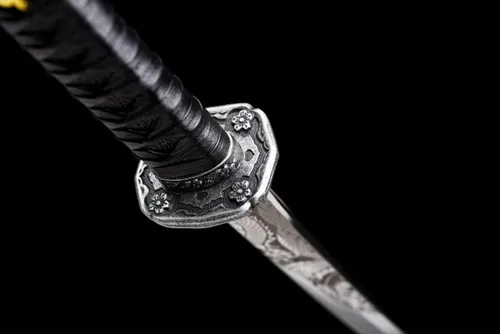 Vista 6 de Espada Katana Guntō hecha a mano, espada samurái japonesa real (espada completa), Catanas Japonesas Reales