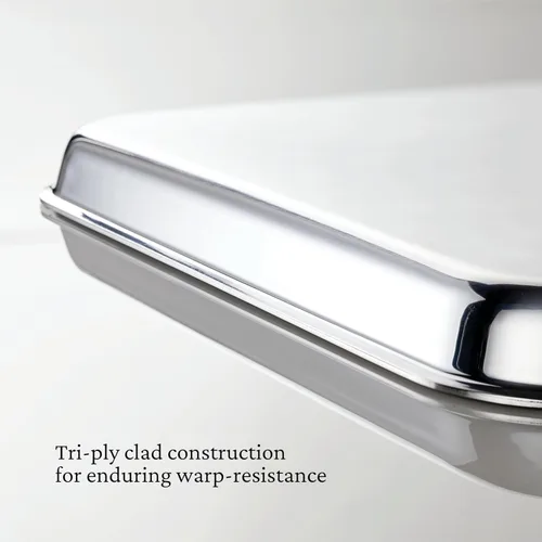 Vista 6 de Hestan Provisions OvenBond - Sartén mediana de acero inoxidable con revestimiento triple de 12 x 15 pulgadas