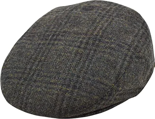 Vista 21 de Epoch Gorra de conducción de cabbie de lana de espiga para hombre