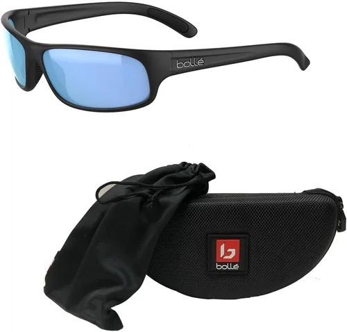 Vista 3 de bollé Anaconda - Gafas de sol envolventes de 2.520 in para hombre + paquete con kit de gafas de diseño iWear de cortesía