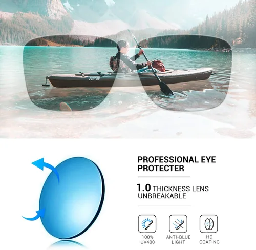Vista 3 de TOREGE Gafas de sol polarizadas deportivas para hombres y mujeres, marco flexible, ciclismo, correr, conducir, pesca, montañismo, TR24