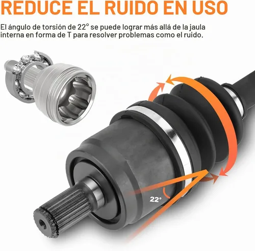 Vista 2 de Eje CV delantero con rodamiento para Honda Foreman 500/Foreman Rubicon 500 2014 2015 2016 2017 2018 44250-HR4-A21, 44250-HR4-A22 ATV ejes