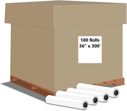 Vista 9 de Rollos de papel CAD de gran formato Alliance Bond (9 kilogramos 2 rollos, 91 cm x 91 m núcleo de 5 cm)