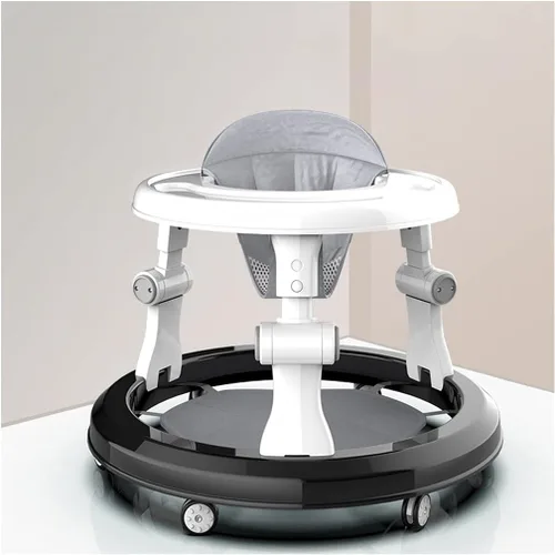 Vista 7 de KITCISSL Andador para bebés, andadores para bebés, esenciales para bebés, andadores para niños y niñas, caminantes de bebé de primera calidad, Negro