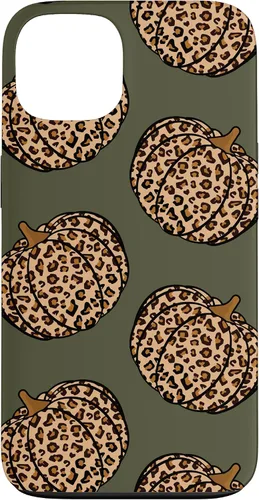 Vista 7 de Leopard Pumpkin Fall Autumn Olive Green Case for iPhone 17