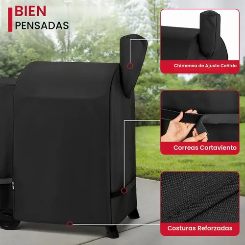 Vista 4 de Unicook Cubierta de parrilla para ahumador de pellets para Pro 22 Series