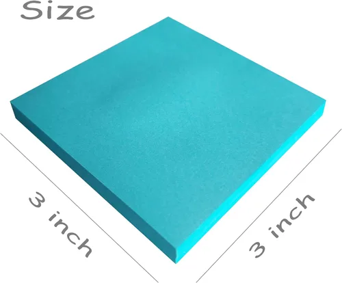 Vista 2 de Notas adhesivas emergentes de 3 x 3 pulgadas, 8 blocs de notas autoadhesivas de colores brillantes, fáciles de publicar, blocs de notas súper