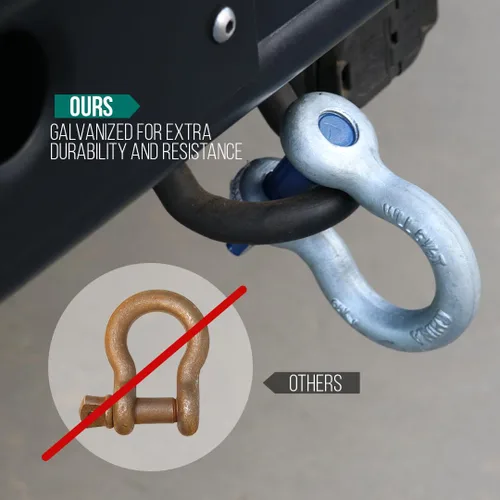 Vista 6 de Boxer Grillete de anclaje forjado de 3/8 pulgadas (6 piezas) - Acero forjado resistente - Versátil y duradero - Capacidad de carga de trabajo