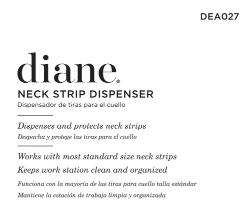 Vista 3 de Diane Dispensador de tiras de cuello – Contenedor dispensador para salón o peluquería – 5.9 x 3.6 x 2.4 pulgadas – Negro – DEA027
