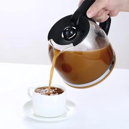 Vista 7 de Jarra de repuesto de vidrio de 12 tazas para Mr. Coffee modelo #SK12, SK13, EHX23, JWX31, SJX23, SJX39 (negro, reemplaza PLD12-RB)
