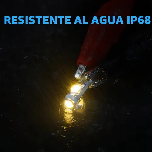 Vista 5 de BELOMI 20 unidades de luces LED T5 para salpicadero de automóvil, bombilla de alta luminosidad 3030-3SMD de repuesto con casquillo de bloqueo de Azul