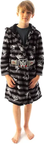 Vista 2 de WWE Bata de baño para niños con cinturón de título de campeonato de lucha libre para niños, gris