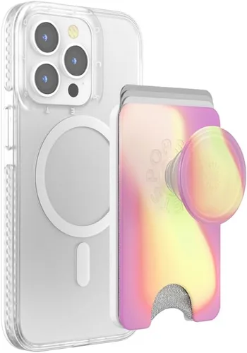 Vista 17 de PopSockets Cartera adhesiva para teléfono y tarjetero con agarre, púrpura - Aura