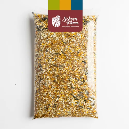 Vista 2 de Schoen Farms Mezcla gourmet de alimentos para pájaros silvestres (10 libras) para cardenales, garbanzos, trepadores, pájaros carpinteros y pájaros