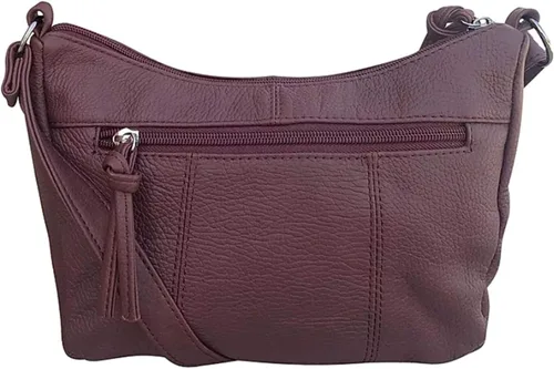 Vista 3 de Bolso de cuero de las mujeres con muchos bolsillos