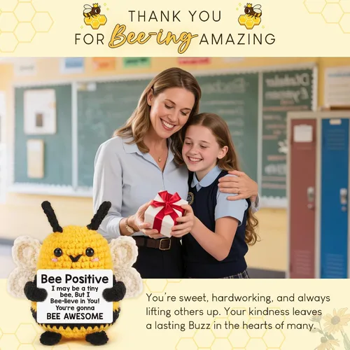 Vista 3 de Bee Positive - Regalos de graduación 2026 para adolescentes, niñas, niños, jardín de infantes, preescolar, universidad, escuela secundaria, regalo