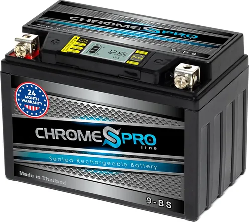 Vista 14 de Chrome Pro iGel YTX4L-BS sin mantenimiento, pantalla LCD, 50CCA, repuesto de batería de 12 V 3 Ah para ATV, motocicleta, motos acuáticas, scooter
