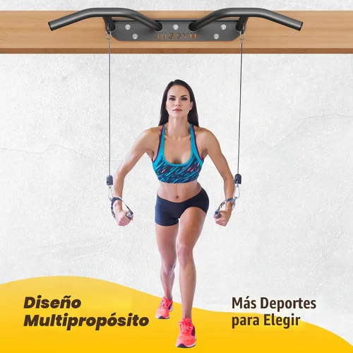 Vista 6 de Wall Mounted Pull Up Bar, 51''/36'' Chin Up Bar