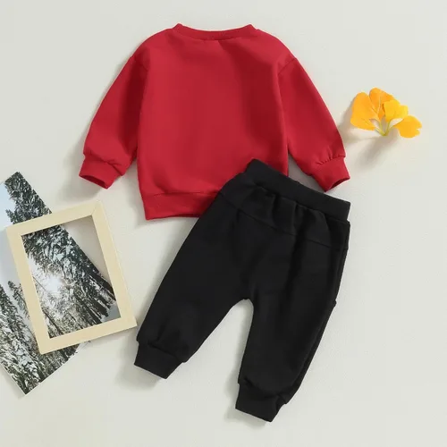 Vista 3 de Conjunto de sudadera con estampado de trébol para bebé y niño pequeño, ropa para recién nacidos