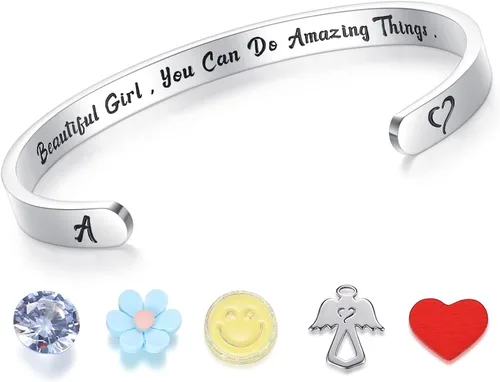 Vista 25 de SAM & LORI Pulseras personales para adolescentes, mujeres, regalos de joyería significativos (varios diseños) para mejor amiga, hija, nieta
