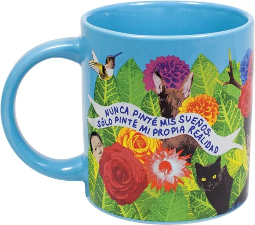 Vista 7 de The Unemployed Philosophers Guild Frida Kahlo Art Coffee Mug - Citas famosas en inglés y español