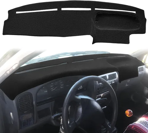Vista 10 de Dash Cover Mat for Nissan D21 Hardbody Pickup Truck 1986-1993(Black) F77 Fcovergurus - Protector de alfombra personalizado para Nissan Pathfinder