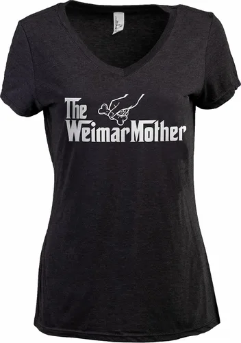 Vista 42 de The Dogmother Divertida camiseta con cuello en V para mujer, con cuello en V (italiano) Greyhound