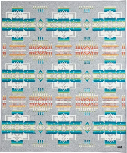 Vista 10 de Pendleton Chief Joseph - Cobija de lana Wool Felt Binding, Breathable, Napped for Softness