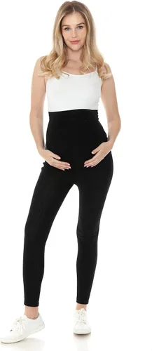 Vista 6 de Leggings Depot Jeans de maternidad para mujer con bolsillos, cómodos, elásticos, pantalones de embarazo
