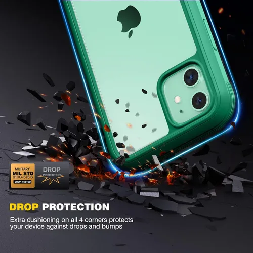Vista 762 de DIACLARA - Funda transparente compatible con iPhone XR 6.1 pulgadas 2018