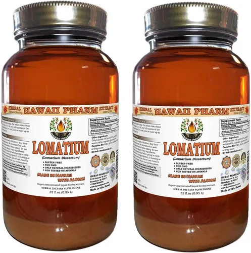 Vista 5 de HawaiiPharm Lomatium - Extracto líquido de lomatium (Lomatium Dissectum) Suplemento de tintura de polvo de raíz seca, 2 x 2 onzas
