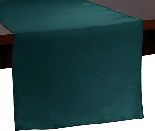 Vista 80 de ULTIMATE TEXTILE Camino de mesa de poliéster de 14 x 72 pulgadas, color azul aguamarina