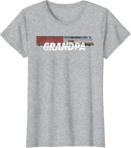 Vista 52 de RC Model Train Shirt Grandpa Train Boxcar HO Scale T-Shirt Negro