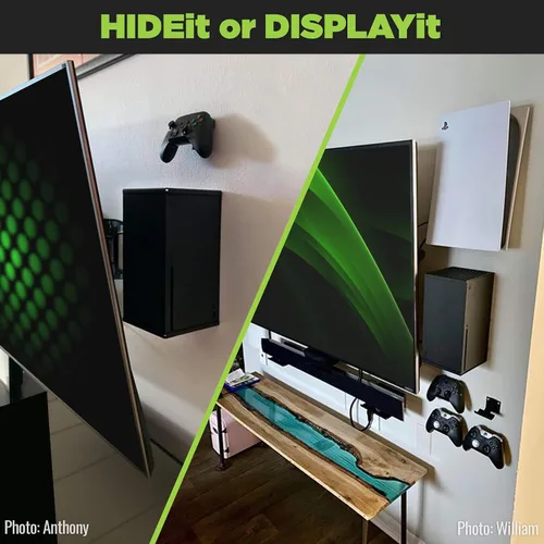 Vista 3 de HIDEit Mounts for Xbox Series X - Xbox Series X Wall Mount, Steel Mount for No Sag