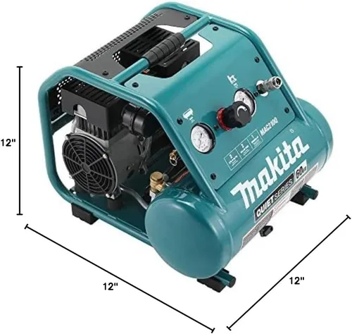 Vista 8 de Makita MAC210Q Quiet Series, 1 HP, Compresor de aire eléctrico, sin aceite, 2 galones