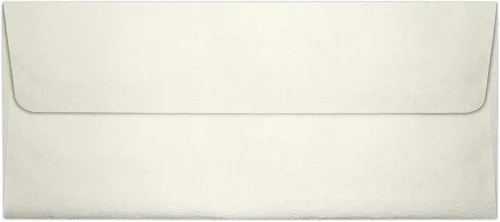 Vista 13 de LUXPaper Sobres comerciales #10 Despegar y prensar 4 1/8 pulgadas x 9 1/2 pulgadas aguamarina metálica Texto de 80 libras 50