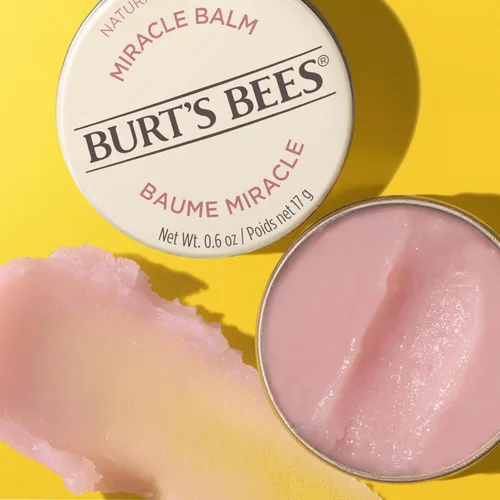 Vista 5 de Burt’s Bees Bálsamo Milagroso, 100% de origen natural, naturalmente ligero, 0.6 onzas, el empaque puede variar