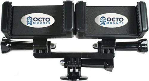 Vista 4 de OCTO MOUNT Estabilizador de mano de dispositivo dual para teléfono celular o cámara GoPro. Compatible con iPhones, Samsung Galaxy, HTC, etc.