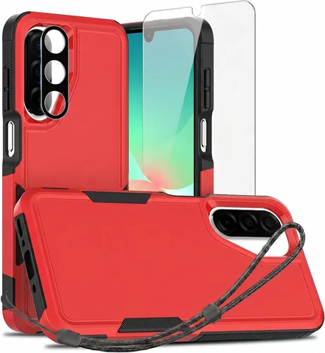 Vista 28 de Jeylly Funda compatible con Samsung Galaxy A12, Samsung Galaxy A12 con protector de pantalla de vidrio templado, protección contra caídas de grado