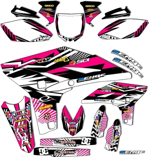 Vista 5 de 2007-2014 WR 250 F Mayhem Black Senge Kit de base gráfica compatible con Yamaha