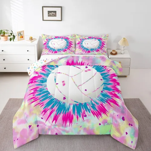 Vista 33 de Feelyou Juego de edredón de baloncesto para niñas y niños, juego de ropa de cama con juegos de pelota, decoración de habitación, regalo para amantes